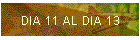 DIA 11 AL DIA 13